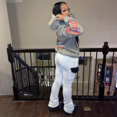 Fashion Double-sided Fleece Warm Casual Pants LSL-6501