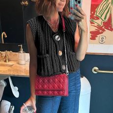 Solid Color Sleeveless Sweater Vest LM-8384