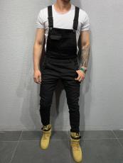 Men's Solid Color Slim Denim Pencil Back Pant GDMY-1928