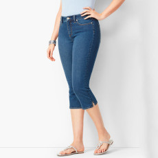 Plus Size Fashion Washed Slim 7-point Jeans GDMY-kv0197