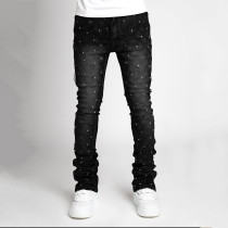 Men's Pearl Denim Stacking Straight Jeans GDMY-3038