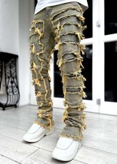 Men's Fashion Straight Brushed Jeans GDMY-CK3001