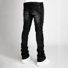 Men's Pearl Denim Stacking Straight Jeans GDMY-3038