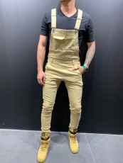 Men's Solid Color Slim Denim Pencil Back Pant GDMY-1928