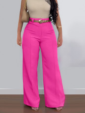 Casual Solid Color Pants(Without Belt) SH-S391258