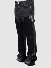 Men's Appliqued Denim Stacked Flare Jean  GDMY-MGD661