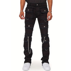 Men's Multi-pocket Straight Jeans GDMY-CK3010