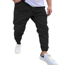 Men's Casual Denim Holes Solid Jean GDMY-2015