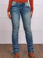 Fashion Embroidered Slim Straight Jeans GDMY-3006