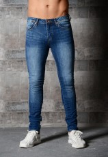 Men's Washed Tight Solid Color Jeans GDMY-11037