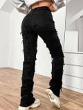 Rubbed Side Stacked Straight Jean GDMY-CK3018