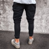 Men's Plus Size Solid Color Tight Jeans GDMY-1011
