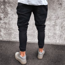 Men's Plus Size Solid Color Tight Jeans GDMY-1011