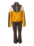 Hooded Zipper Sweatshirt Slim Split Pants Set LSD-LD2263