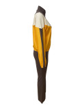 Hooded Zipper Sweatshirt Slim Split Pants Set LSD-LD2263