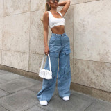 Loose Washed Big Pocket Jean GDMY-6360
