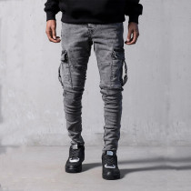 Men's Black Slim Pencil Jeans GDMY-MGD185