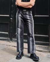 Men's Denim Washed Straight Jeans GDMY-1301