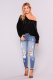 Holes Skinny Fashion Nine-point Jeans GDMY-6819