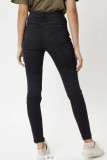 Black Single Breasted High Waist Jeans GDMY-1673