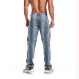 Men's Denim Washed Straight Jeans GDMY-1301