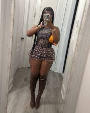 Pre Order: About 7 work days shipping Mesh Ruffles Sexy Shorts YUEM-Y220200