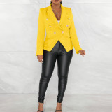 Solid Color Long Sleeve Blazer Coats AIL-AL288