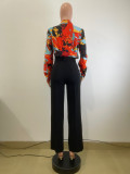 Casual Print Long Sleeve Shirt QODY-Y6051