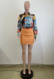 Casual Print Long Sleeve Shirt QODY-Y6051