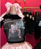 Pre Order: About 7 work days shipping Fashion Print Short Sleeve T-Shirts YUEM-Y220202