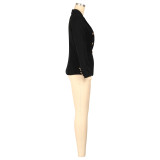 Solid Color Long Sleeve Blazer Coats AIL-AL288