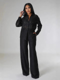 Solid Color Long Sleeve Jumpsuit WSM-A5373