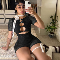 Sexy Hollow Out Knits Romper GYDE-YDT039