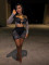 One Shoulder Long Sleeve Top Hollow Out Shorts Set YUEM-220253