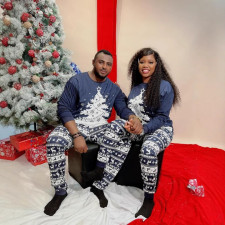 Christmas Print  Parent-Child Family Longewear Suit GSGS-0707