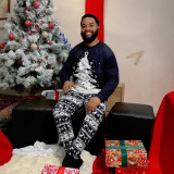 Christmas Print  Parent-Child Family Longewear Suit GSGS-0707