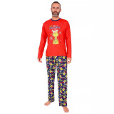 Christmas Print Color Block Parent-child pajamas Set GSGS-0703