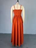 Sling High Waist Split Maxi Dress GCNE-7619