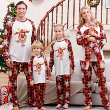 Christmas Printed Long Sleeve Parent-Child Pajama Set GFTM-JJF123-217