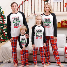Christmas Printed Plaid Parent-Child Pajama Set GFTM-JJF104-358