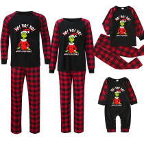 Christmas Printed Patchwork Plaid Print  Parent-Child Pajama Set GFTM-JJFA01