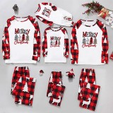 Christmas Print Long Sleeve Loungewear Plaid Pajama Set GFTM-JJF32-9