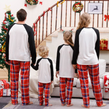 Christmas Printed Plaid Parent-Child Pajama Set GFTM-JJF104-358