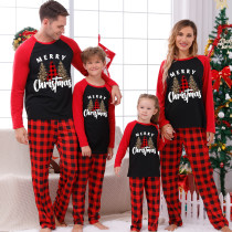 Christmas Letter Printed Long Sleeve Parent-Child Set GFTM-JJF106-230
