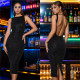 Sequin Sleeveless Backless Midi Dress BY-7097