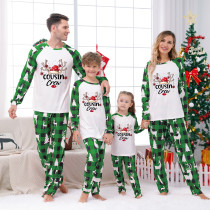 Christmas Printed Color Block Long Sleeve Parent-Child Set GFTM-JJF32-2221