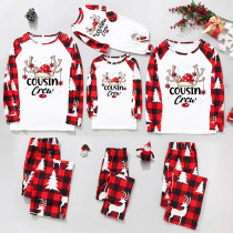 Christmas Plaid Patchwork Printed Homewear Parent-Child Set GFTM-JJF-2221
