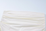 One Shoulder Pleated Mini Dress BLG-D4917529A
