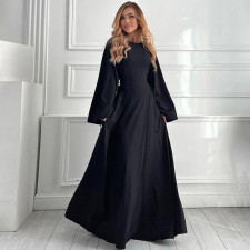 Long Sleeve Big Swing Loose Bandage Dress BLG-D4A17579A