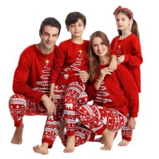 Christmas Print Parent-Child Family Pajama Set YLDF-2245